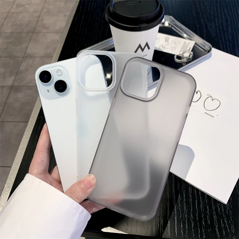 Luxus Transparent Matte Telefon Fall Für iPhone 16 11 12 13 14 15 Pro Max 7 8 Plus XR SE Weiche, Stoßfest Stoßstange Zurück Abdeckung Männer
