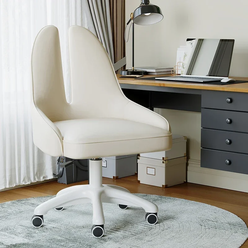 

Дизайнерский современный офисный стул на колесах, маленький скандинавский расслабляющий поворотный офисный стул, розовый, дешевая мебель для учебы Cadeira De Escritorio