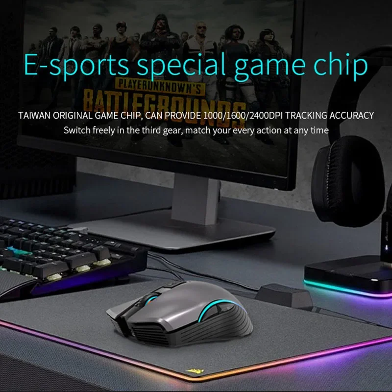 Computer Mouse Gaming Bluetooth Mouse 2.4Ghz Wireless Dual Mode 2 In 1 Mouse 1600dpi Ergonomic Portable Optical Mice For Laptop
