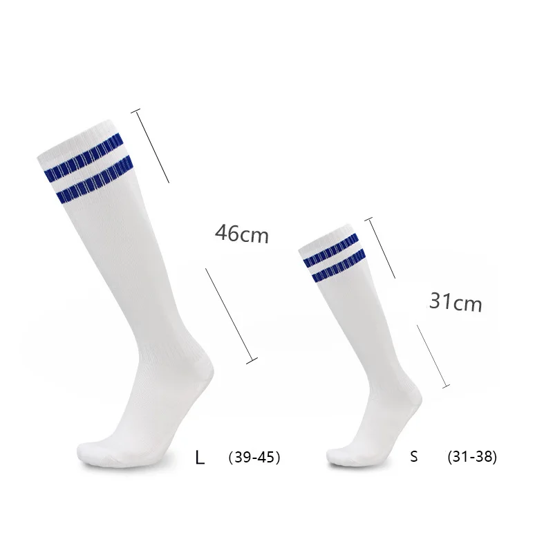 9 Pairs National Team Soccer Socks Adult Kids Breathable Thicken Sport High Knee Football Long Training Match Racing Stocking