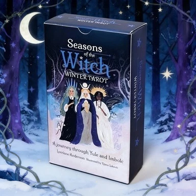 

Времена года ведьмы. Зимняя колода Таро. Путешествие сквозь Yule и Imbolc 78 карт 12x7 см, напечатанные на двойном тисненом картоне.