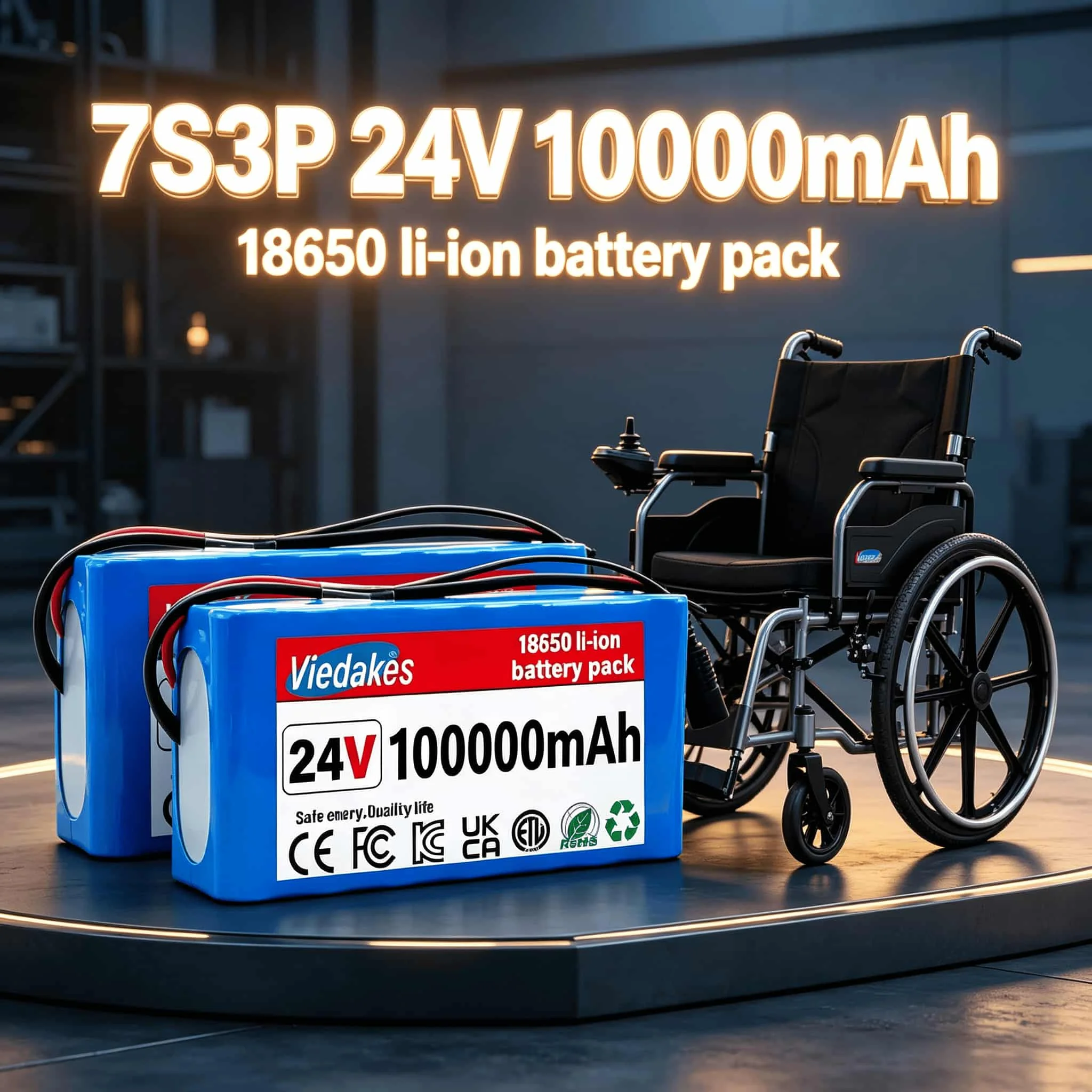 

21700 24V 40Ah Rechargeable Battery, Free Charger, For Kids Toy Car and All Types of 24V Electric Tools