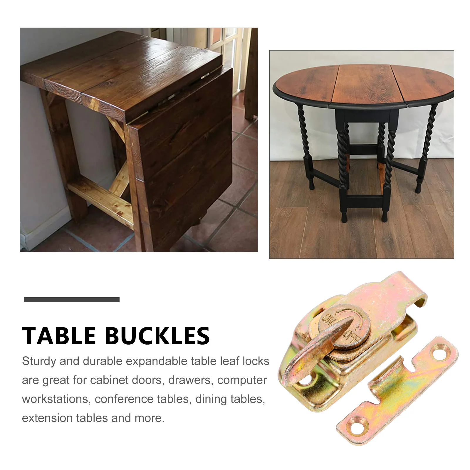 

4pcs Lock Buckle Iron Table Connectors For Dining Table Cabinet Door Drawer Conference Computer Workstation Extension