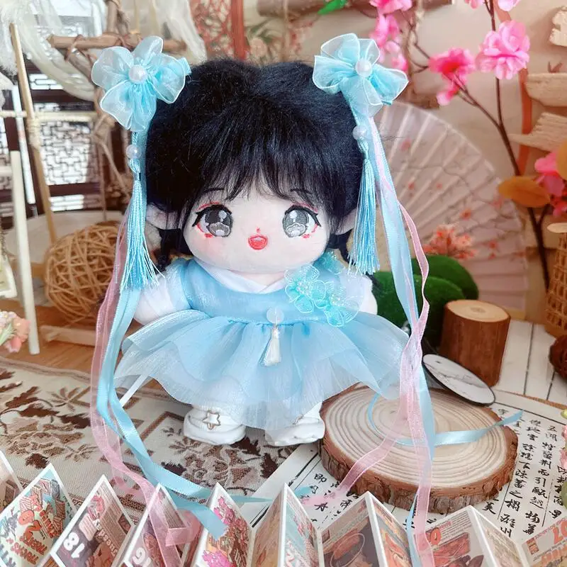 Cotton Doll 20cm Doll Clothes Star Doll Costume Blue Fairy Sword Set Cool Stuff Korea Kpop EXO Idol Doll Accessories DIY Toys