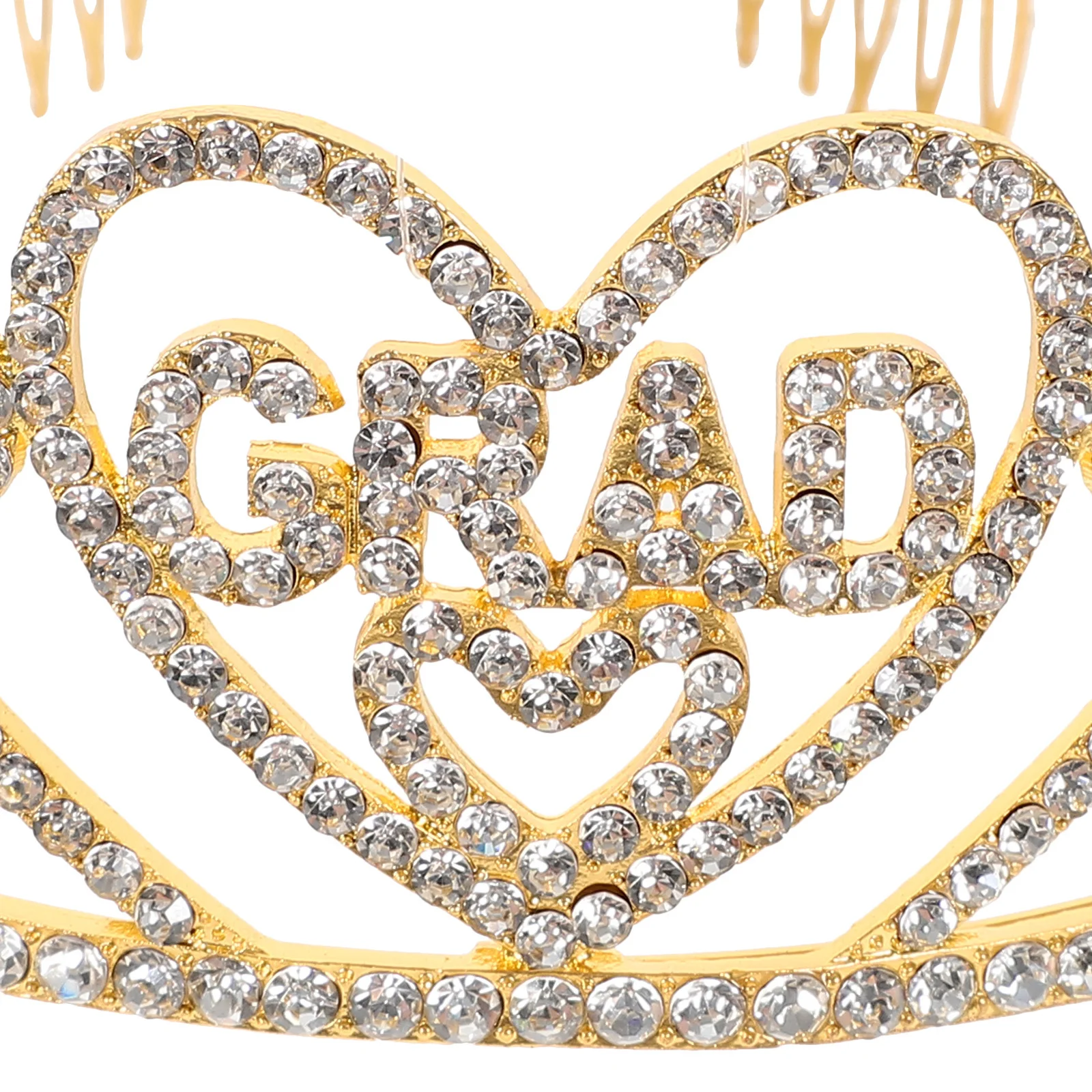 

1 set Golden Crown Red Sash Class of 2024 Graduation Tiara Sashes Elegant Dance Performance Lightweight Construction