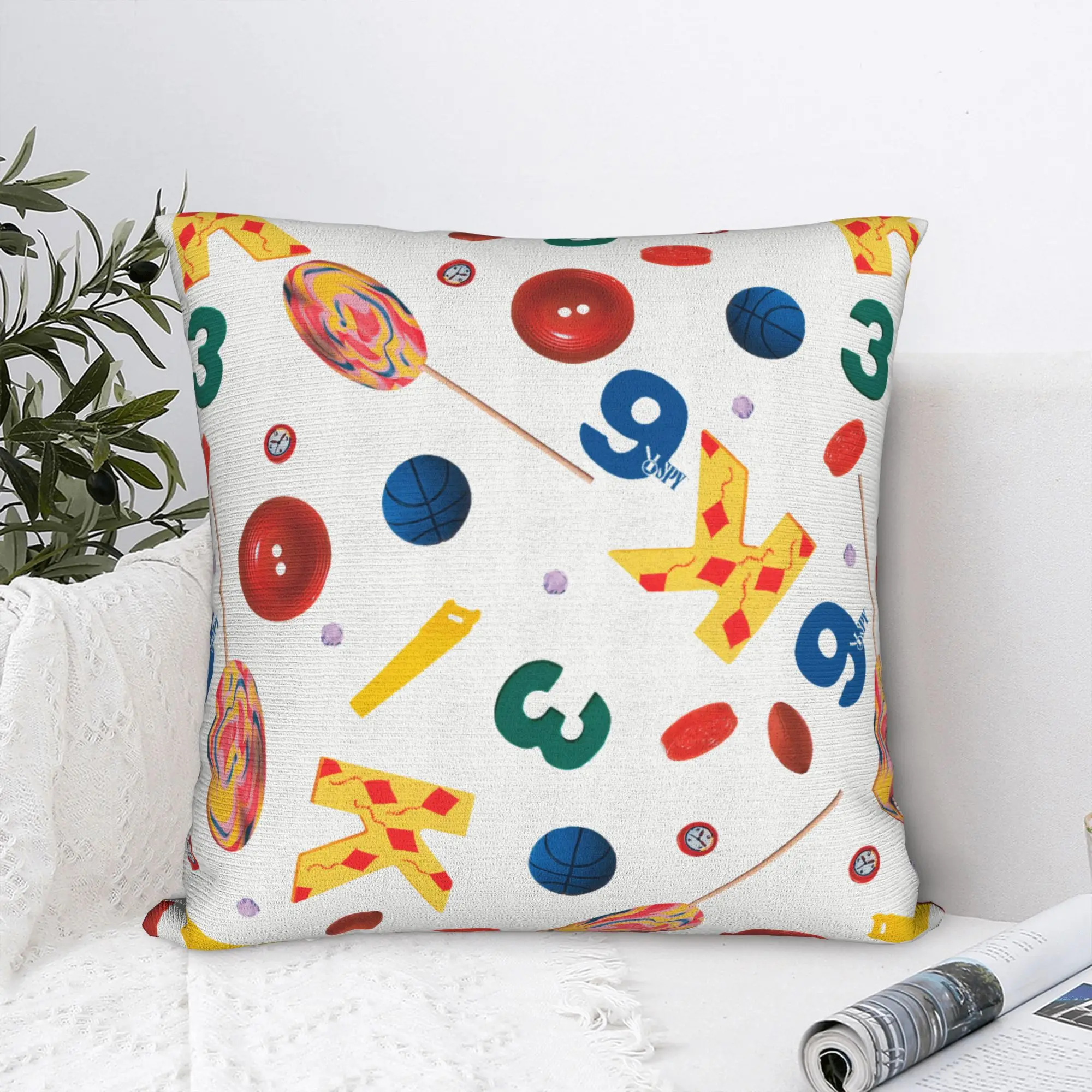 I S-Spy Pillow Case  Graphic Pillow Cover Fashion Pillowcases For Couch Sofa Bedroom