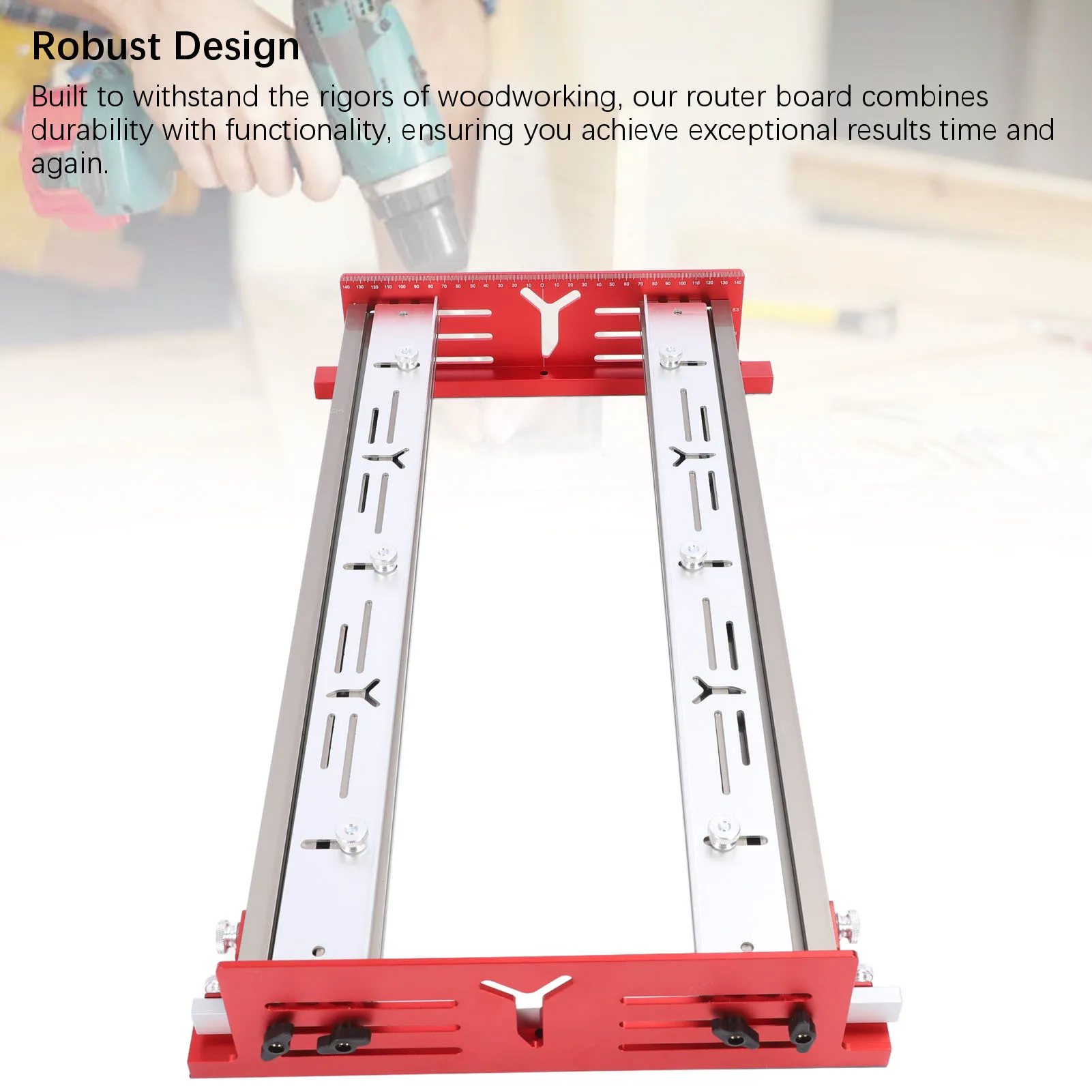 Router Milling  Bracket Woodworking Router Sliding Board Robust Height Adjustable for Flatten and Finish Plywood