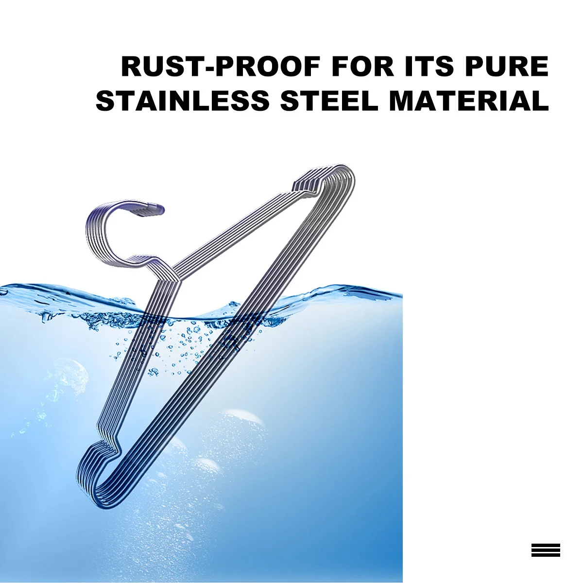 

10Pcs Metal Stainless Steel Clothes Hangers Sturdy Wet Dry Dual Use Laundry Rack Wardrobe Home Clothes Hanger