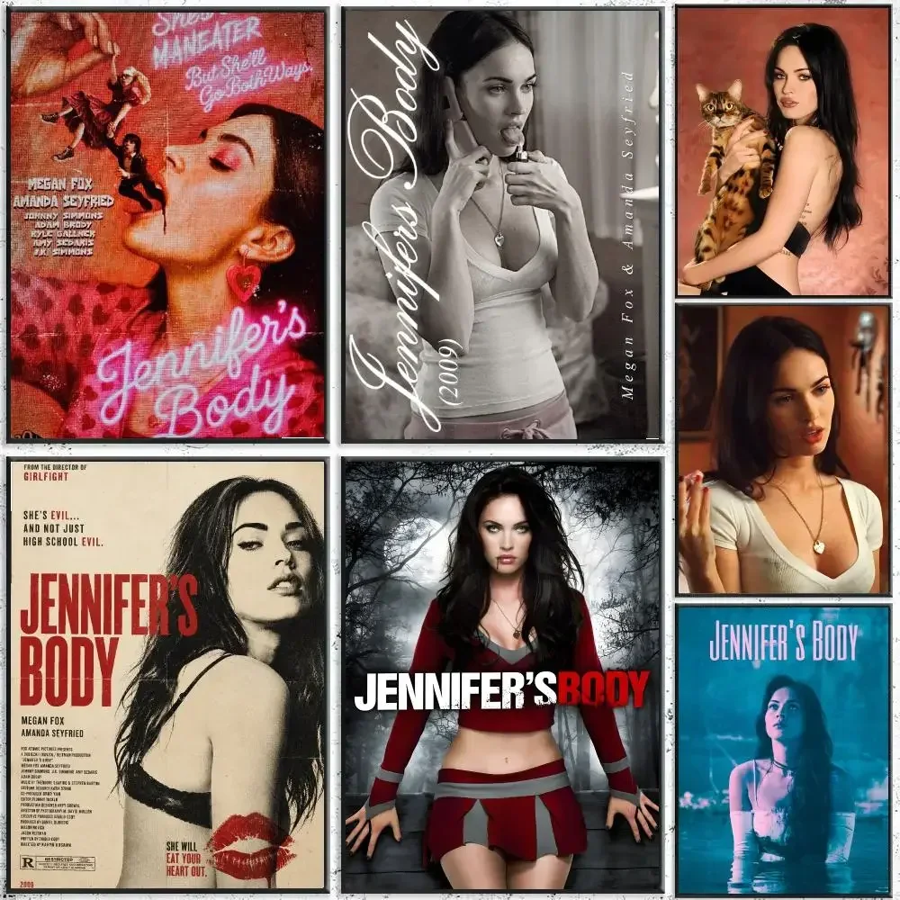 Jennifers Body Poster Waterproof Wall Art Sticker For Bar Living Room Vintage Room Decor High Quality Print Gift