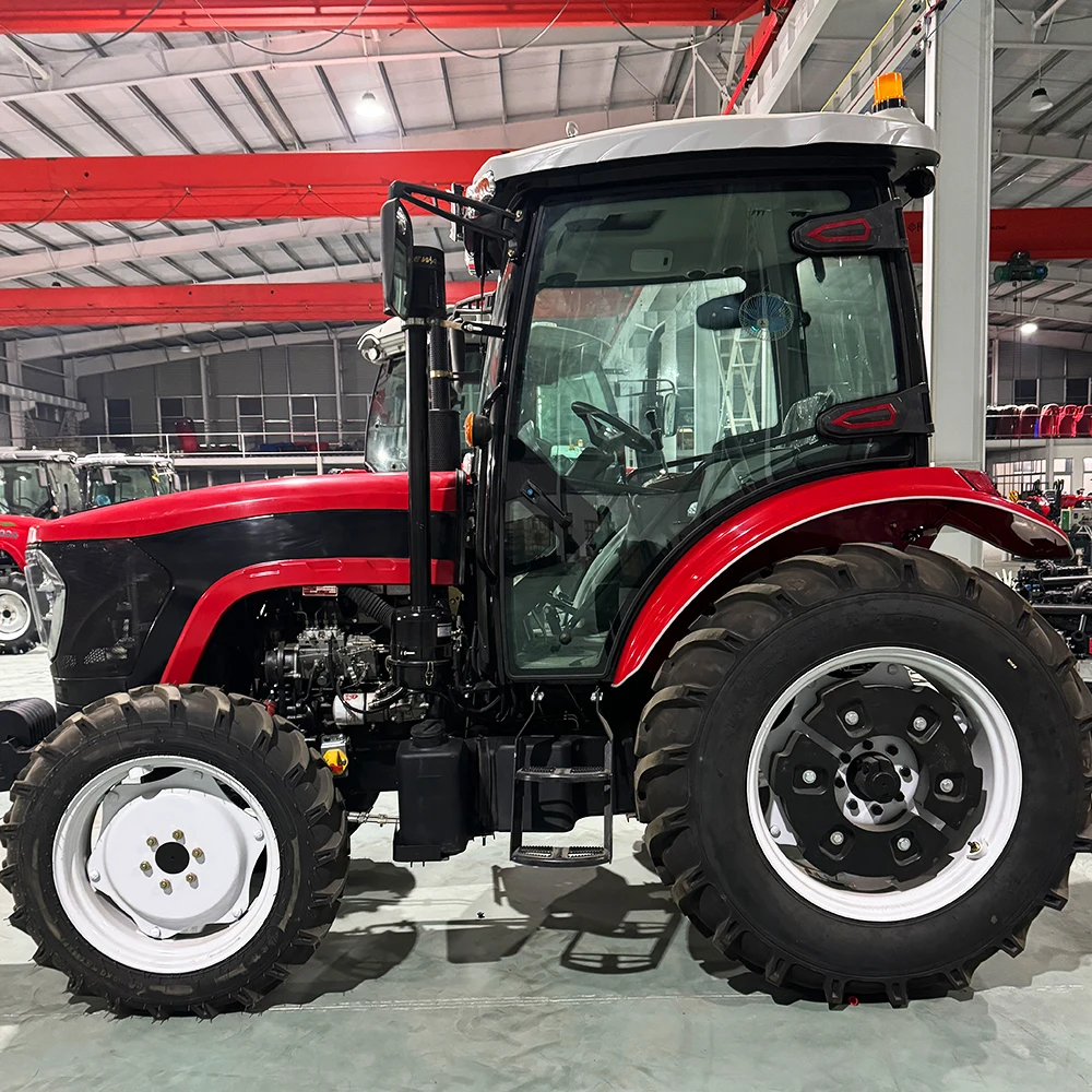 Premium CE 40HP 4x4 Tractores Agricolas Power Steering Diesel Engine With Cabin Heater Machinery Farm Usage