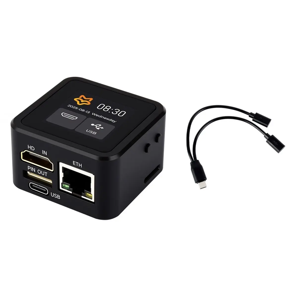 【Tools & Parts】 Lite IP KVM Remote Management Tool Support 1920x1080@60fps Video Input and HID Signal Output for Device Control