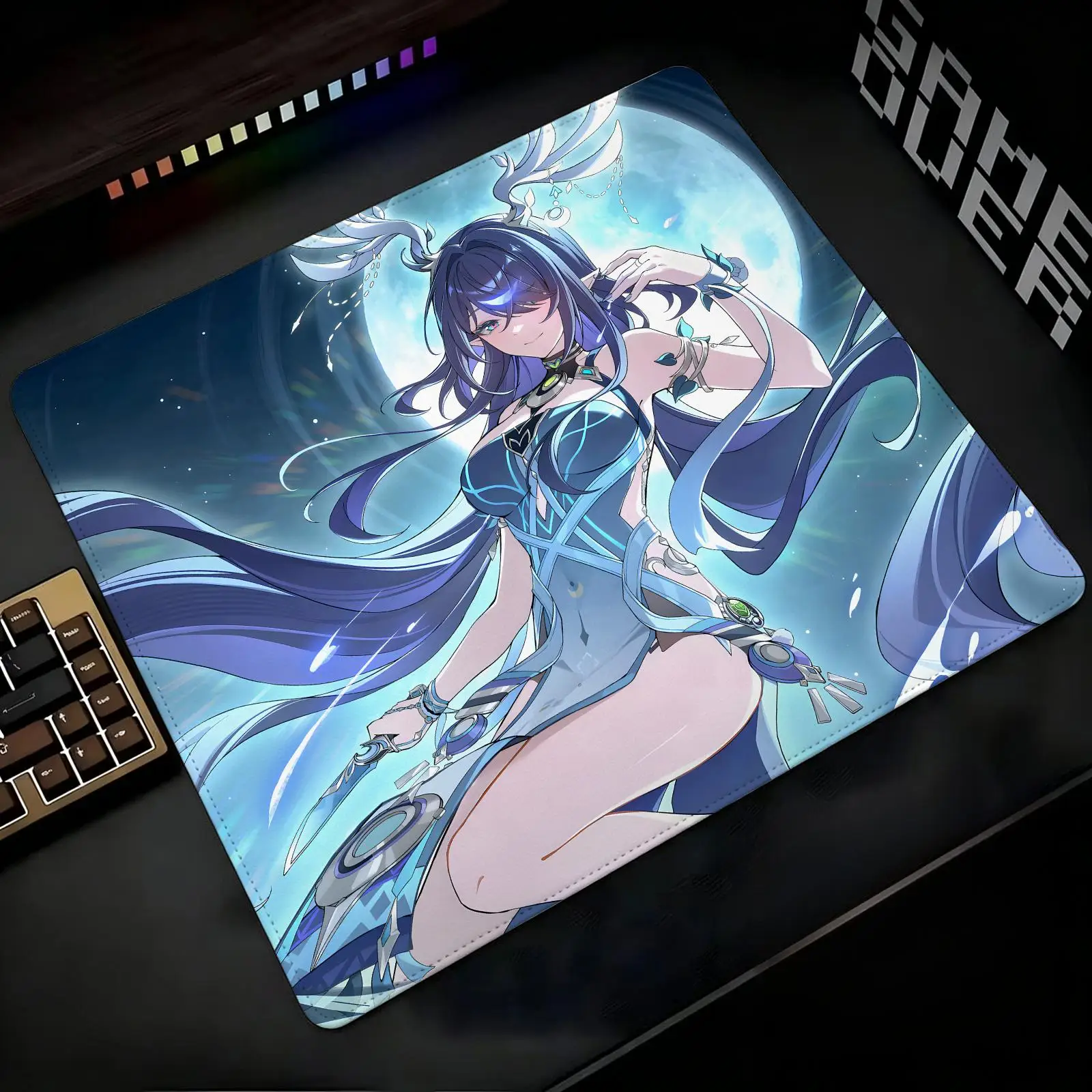 Mouse Pad Regular gaming mouse pad Office mouse pad Genshin Impact Lauma Laptop desk mat Stitched edge S/M/L size mouse pad
