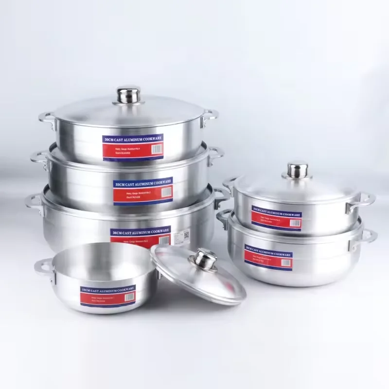 Die-casting casserole 6PCS aluminum pot set