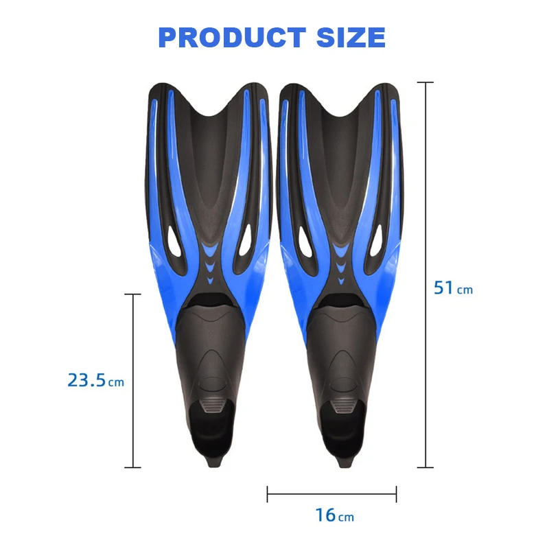 Rubber Snorkeling Swimming Fin Aquatic Sports Beach Shoes Professional Adults Flexible Comfort Non-slip Swimming Diving Fin Gift