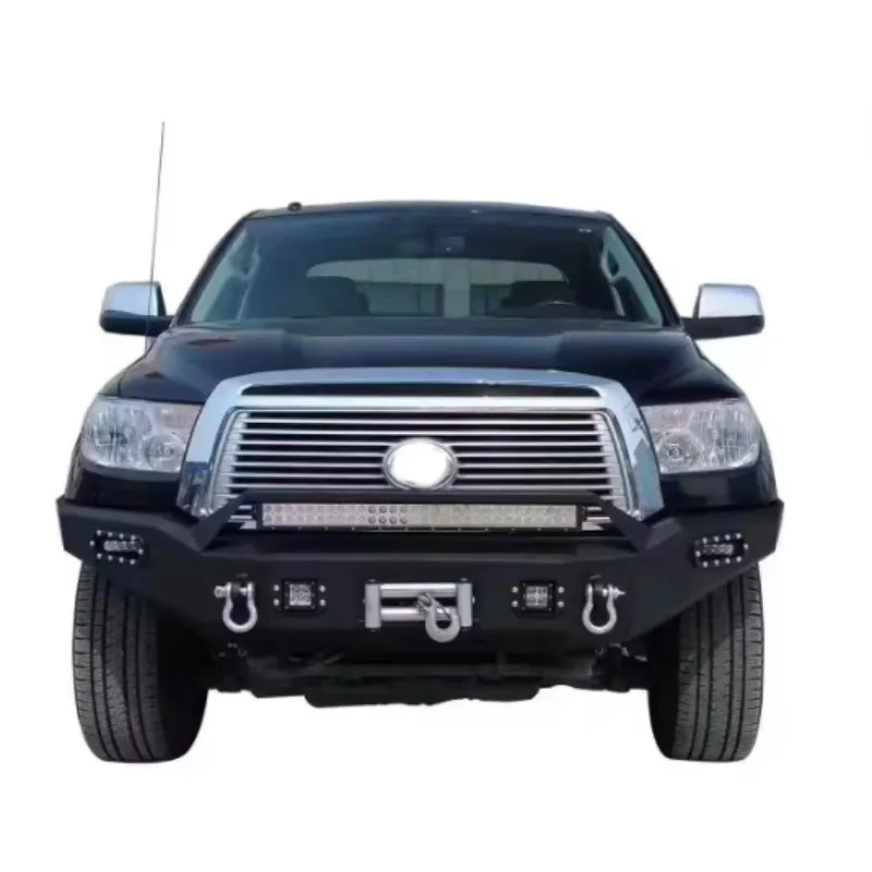 Heavy Duty HD Off-Road Steel Powder Coated Front Bumper Bull Bar Bumper Guard for Dodge Ram F150 Tundra Silverado GMC