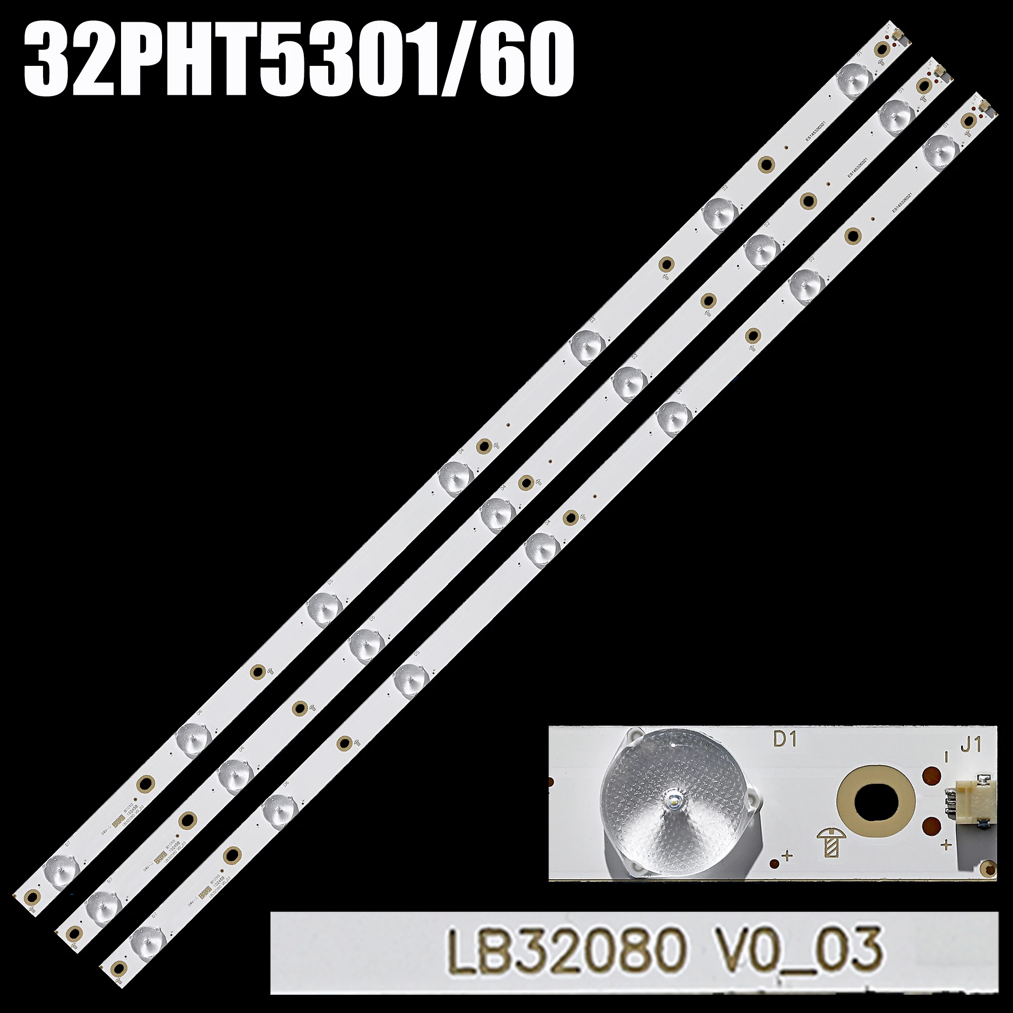 45 sztuk listwa oświetleniowa LED dla 32LJ500 32LH500D GJ-2K16 GEMINI-315 32PFS6401 KDL-32R330D 32PHS5301 32PFS5501 LB32080 V0 01P26