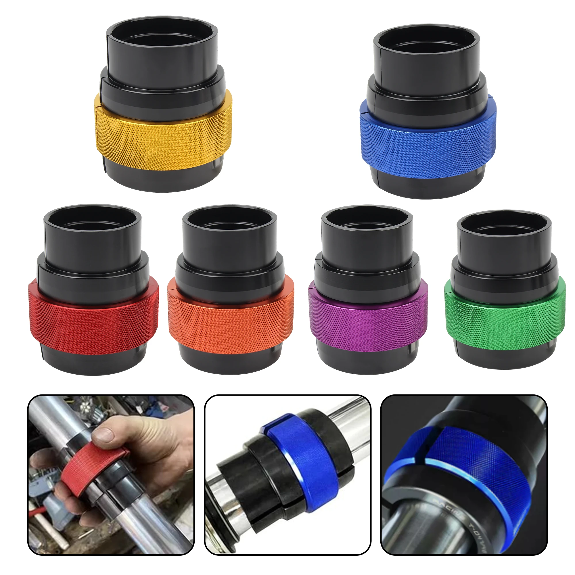 범용 오토바이 38-50MM 프론트 포크 오일 씰 드라이버 도구 오일 씰 렌치 KTM 혼다 야마하 Enduro DirtBike 액세서리