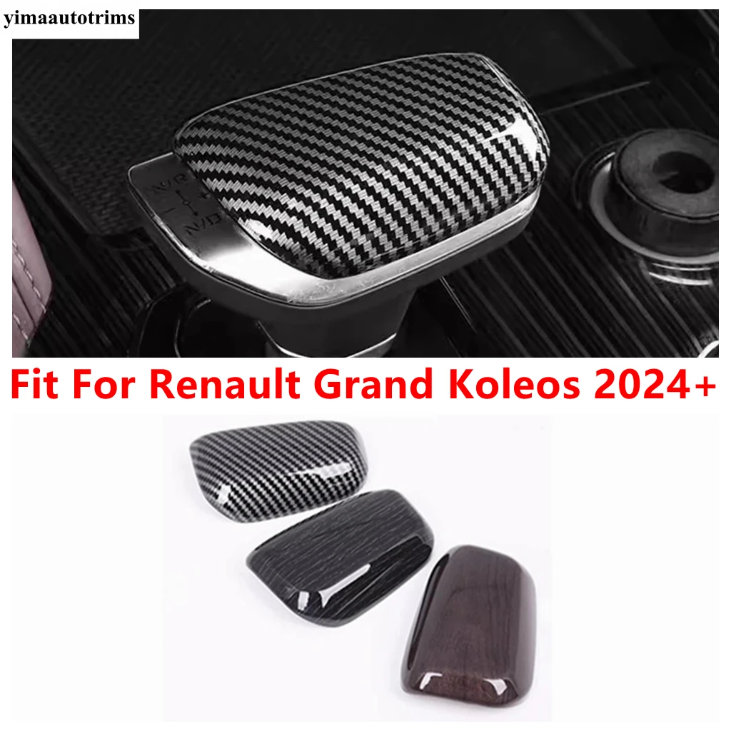 

Gear Shift Head Handle Knob Decoration Protection Cover Trim Wood Grain Interior Accessories For Renault Grand Koleos 2024 2025