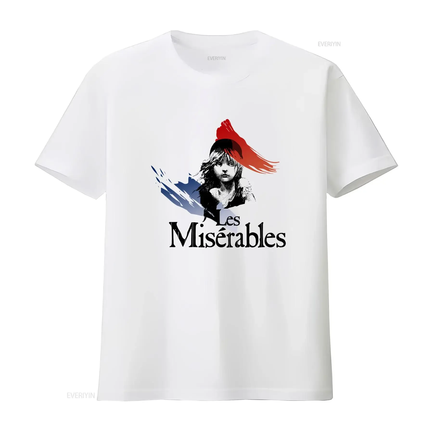 Les Miserables Women's Adult Broadway Musical Show T Shirt High Quality Print Theatre SweaT vintage Washed Casual Breathable