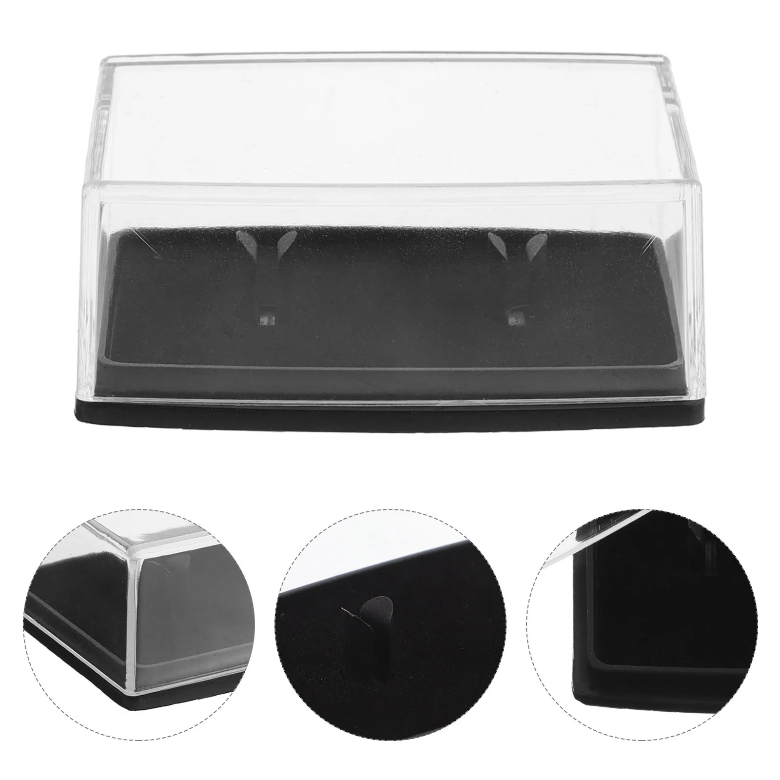 

6 шт., мужская коробка для запонок, прозрачный органайзер для хранения ювелирных изделий, портативный дорожный футляр, органайзер для колец, маленький футляр для ювелирных изделий