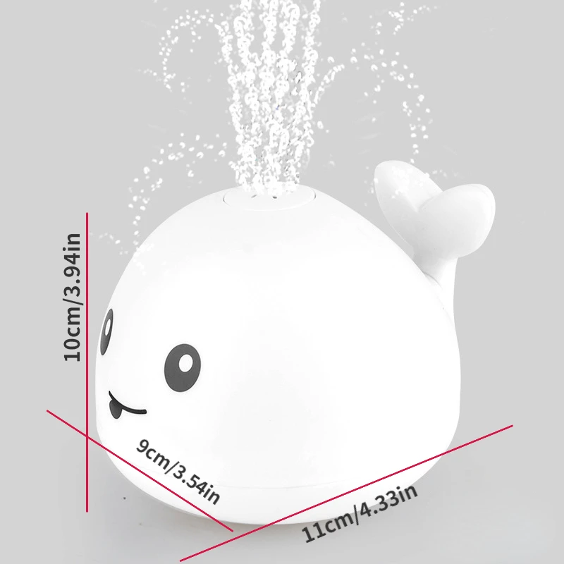 لعبة بخ حوتية الطفل ، ألعاب حمام مضيئة بإضاءة ليد ، ألعاب استحمام لحوض الاستحمام للأطفال الصغار ، لعبة حمام السباحة ، 1: #3