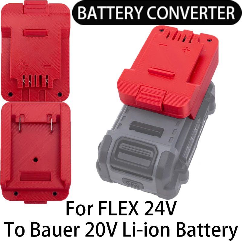 Battery adapter for Bauer 20V Li-ion tools to convert to FLEX 24V Li-ion battery adapter power tool accessories FX0221 FX0111