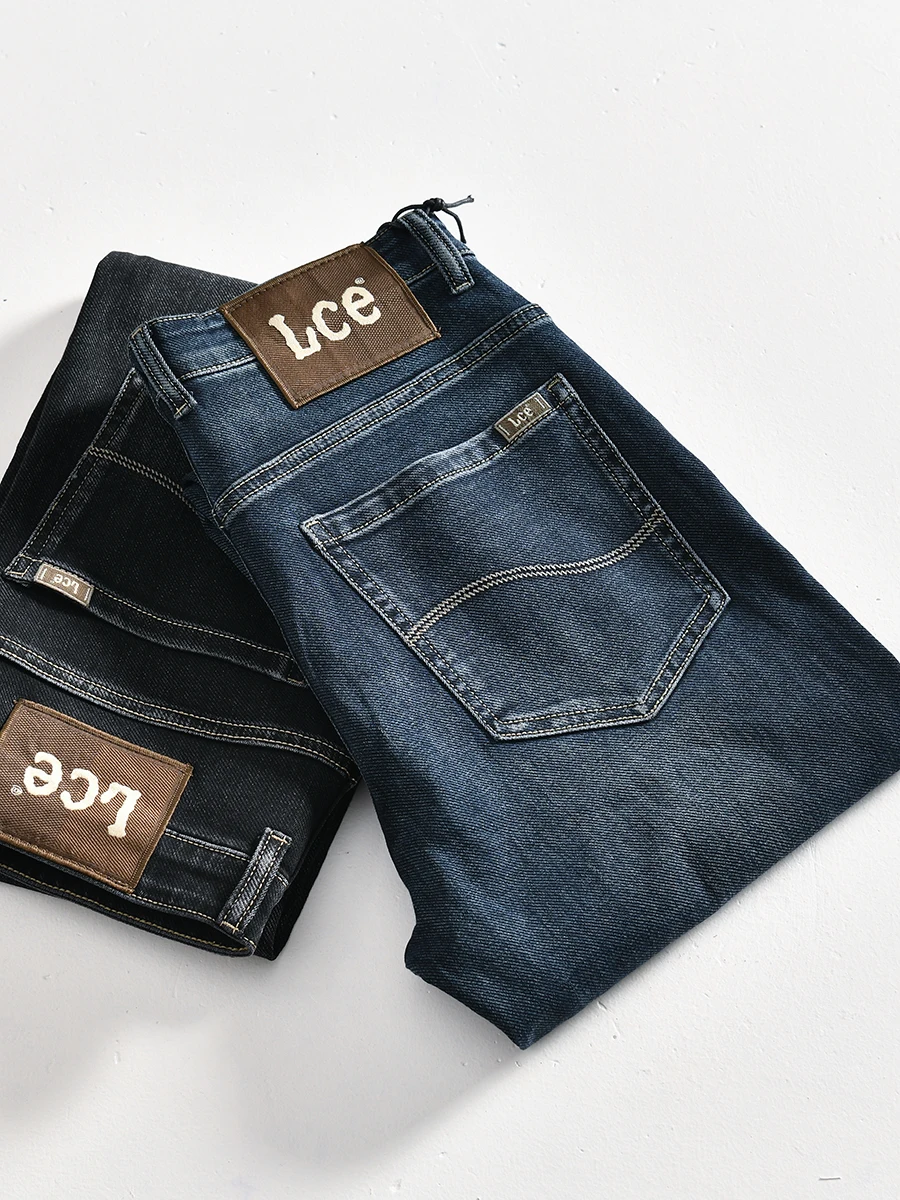

High Quality Stretchy Comfortable Men's Fashionable Casual Straight Leg Jeans Washed out Style Cotton Polyester Blend Fabric