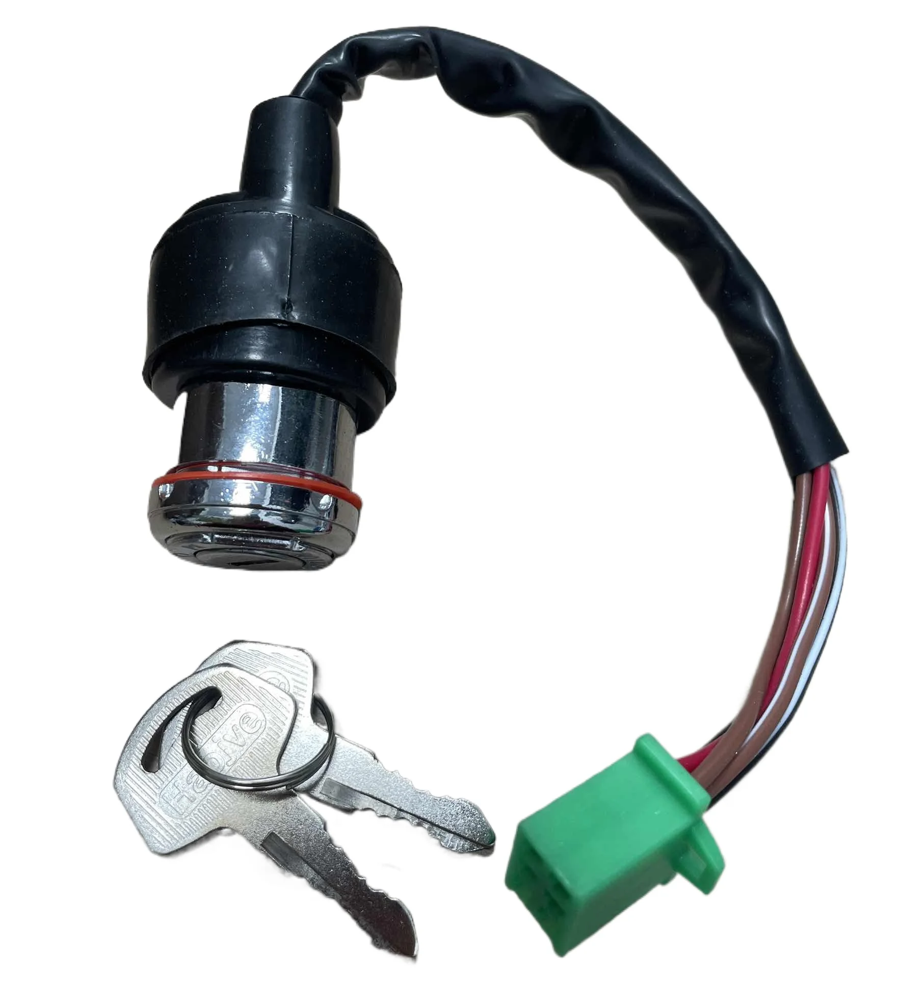 

Motorcycle Lock Ignition Switch with Keys 6-wire on/Off Full Lock Gas Tank Cover Steering Lock Key Set for SUZUKI GN