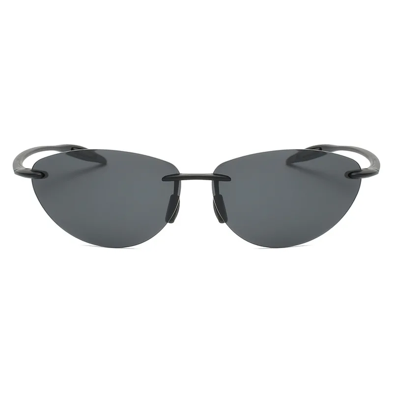 Neue Mode Matrix Stil Ultraleicht Polarisierte Sonnenbrille Männer 2025, Randlose Fahren Sport Marke Sonnenbrille Oculos De Sol – Detail 9