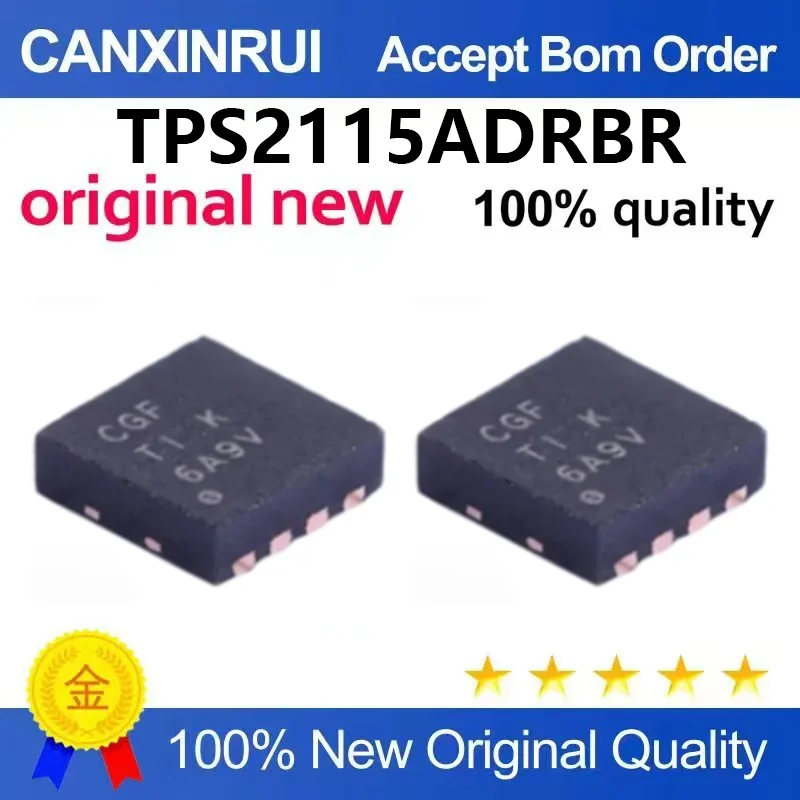 (5pcs-100pcs)Original genuine patch TPS2115ADRBR silk screen CGF SON-8 power switch chip