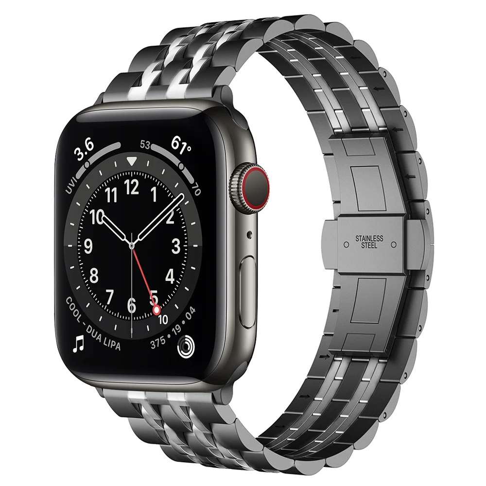 

for apple watch 6 SE band Series 5 4 44mm 40mm Stainless Steel Business bands for iwatch strap 3 42mm 38mm link bracelet correa