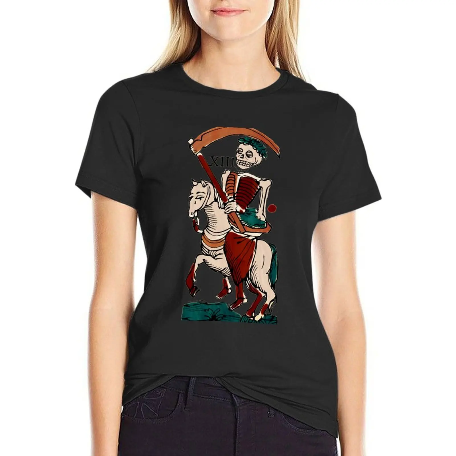 Nameless arcana, Minchiate tarot T-Shirt shirts graphic tees summer top female t-shirts for Women graphic tees