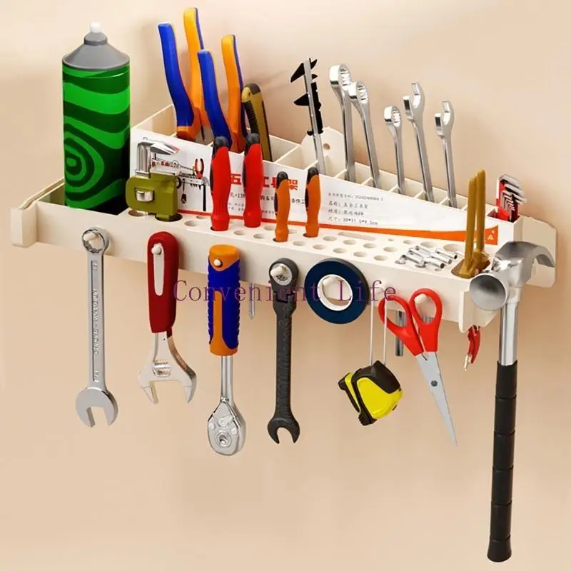 

L1EE Screwdriver Wall Mounted Screwdriver Holder Screwdriver Rack Space Saving Wall Screwdriver Stand Hanger
