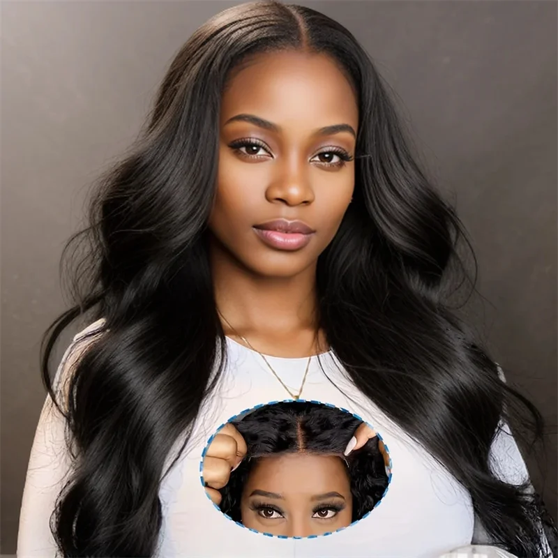 

Body Wave Human Hair Wigs Glueless Wig Human Hair Ready To Wear Human Hair Lace Frontal Wig Black Lace Front Wig Human Hair