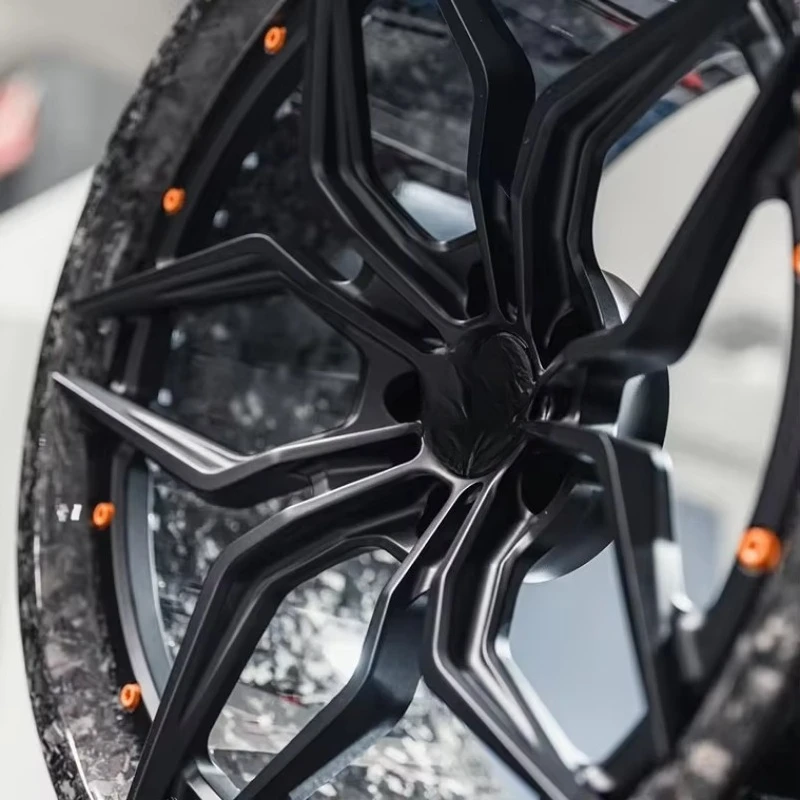 Custom Carbon Fiber Forged Wheel 18- 26 Inch Car Wheel 5x130 6x139.7 5x114.3 5x120 for Benz Luxury Car