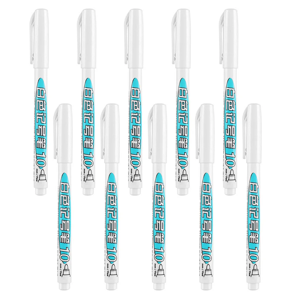 10 Pcs Marker Pen Refillable Coloring Markers Pens Erasable Drawing Paint Oil Based