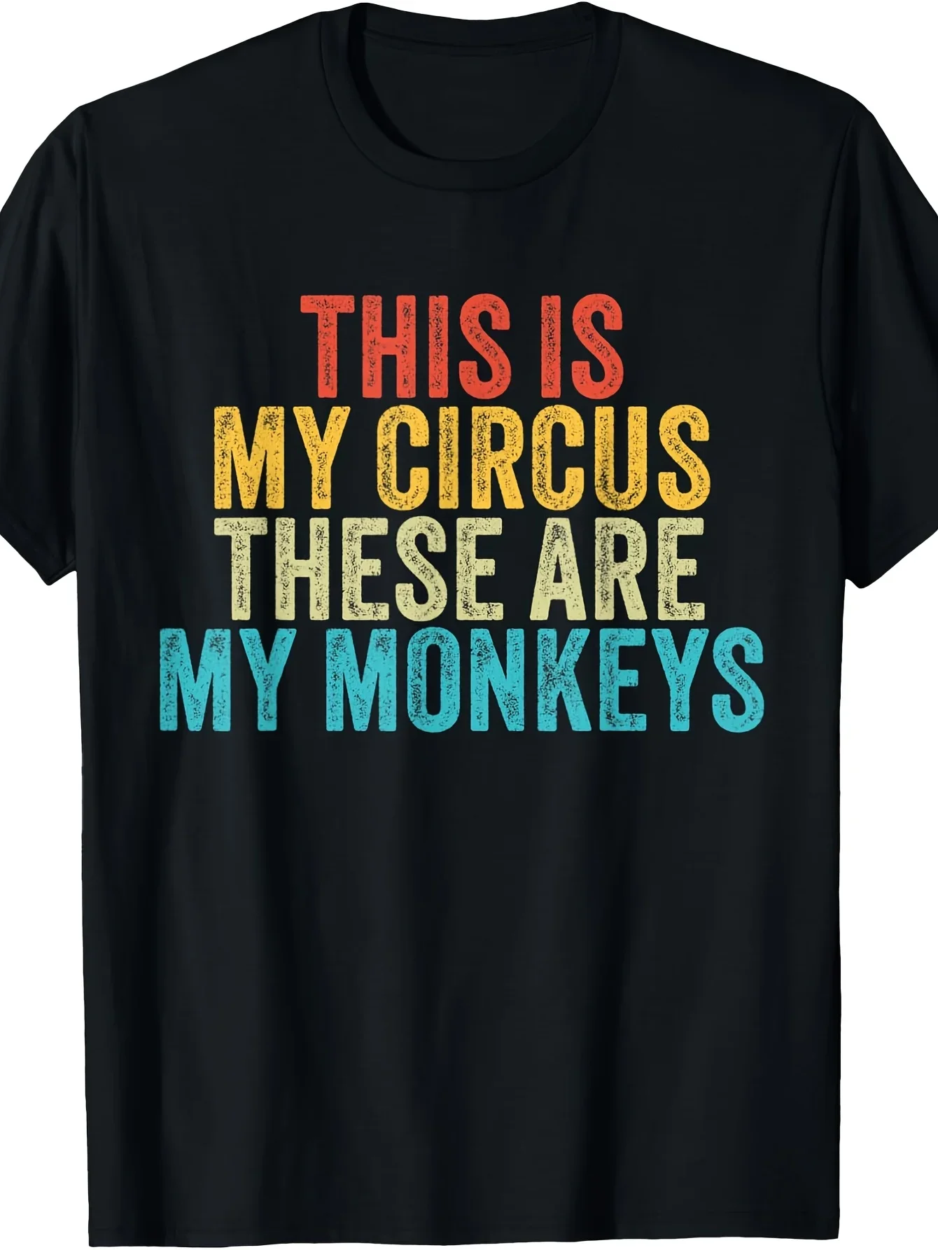 2026 Men'S Funny Circus Manager Shirt | This Is My Circus These Are My Monkeys Graphic Tee - Soft Breathable Crew Neck T-Shirt f