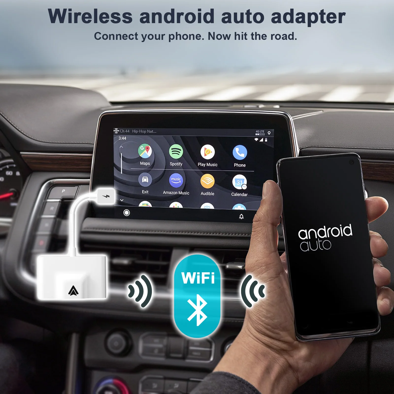 Android Auto Wireless Adapter/Dongle Android Wired to Wireless Adapter Converter for OEM Factory Wireless Car Adapter