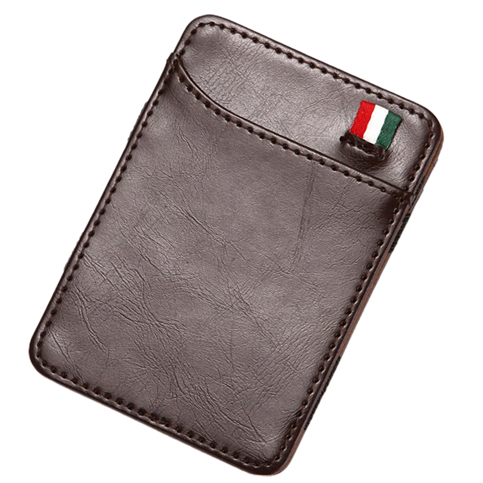

Creative Magic Mini Wallet Portable Folding PU Leather Card Holder For Women Men