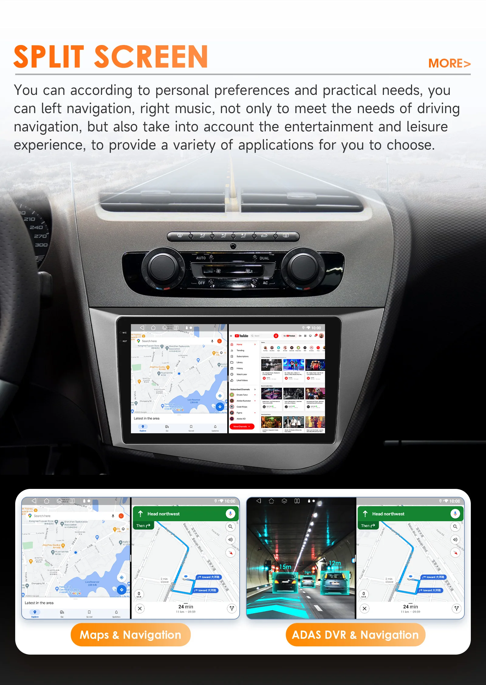 Hizpo 6115 AI Stimme Auto Radio Für Seat Leon 2 MK2 2005-2012 4G Multimedia GPS 2din Stereo drahtlose CarPlay Android Auto Navi – Detail 32