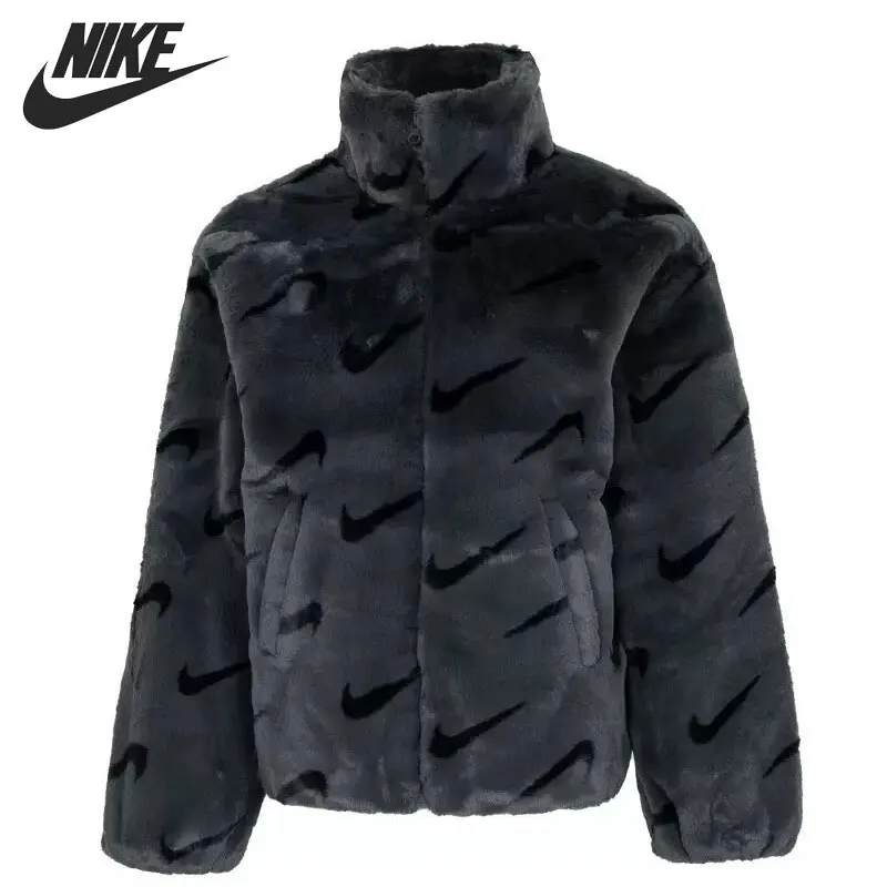 Оригинальное новое поступление, Женская куртка NIKE AS W NSW FX FUR AOP JKT, спортивная одежда