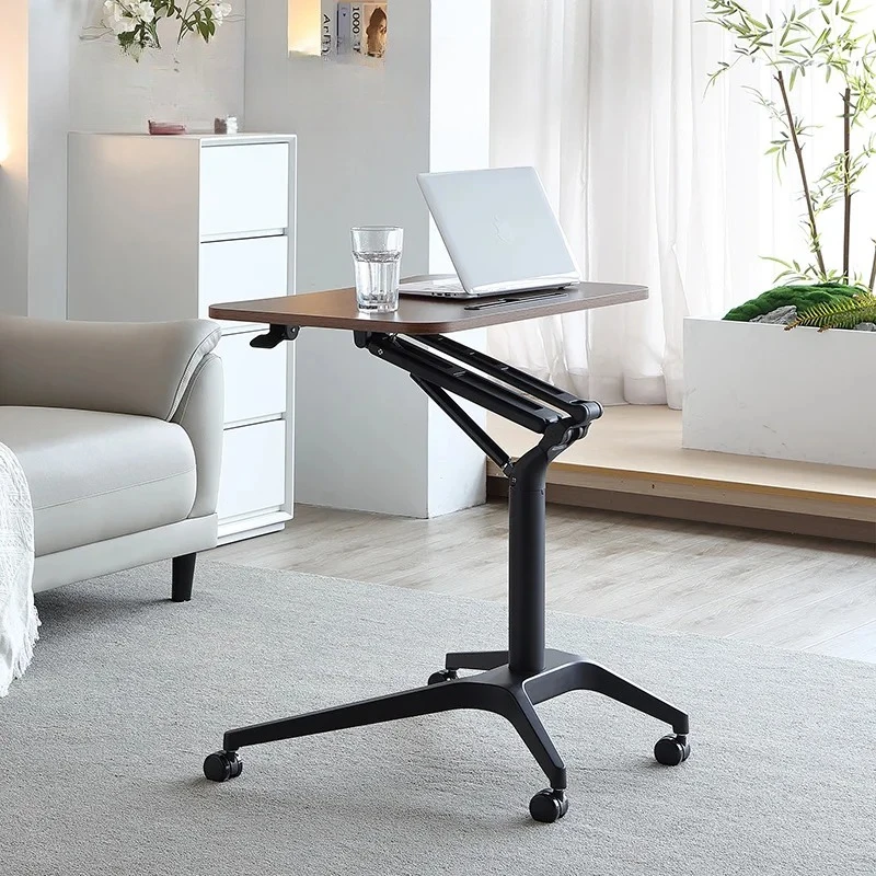 Pneumatic Lifting Table Standing Minimalist Conference Room Podium Table Sofa Bedside Movable Desk Business Classroom Lectern