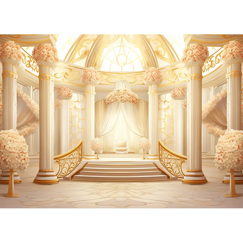 باقة بوابة زفاف خيالية رومانسية ، خلفية تصوير فوتوغرافي ، مستلزمات خلفية ، ممرّ بزهور ، خلفية استوديو تصوير ، * *