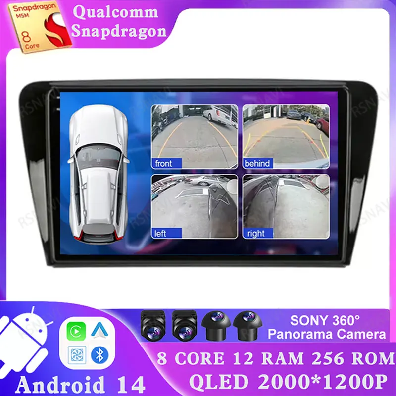 

Android 14 For Volkswagen SKODA Octavia 3 A7 2013 - 2018 DVD Qualcomm Stereo Head Unit 2DIN GPS 5G WIFI BT 4GLTE Multimedia DSP