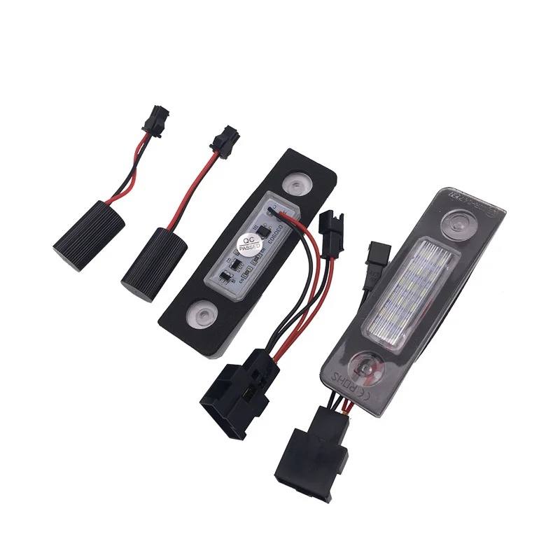 

2X LED Number License Plate Light Lamp canbus no error for Skoda Octavia 2 Facelift 2009 -2012 Facelifted 2003-2012 Roomster 5J