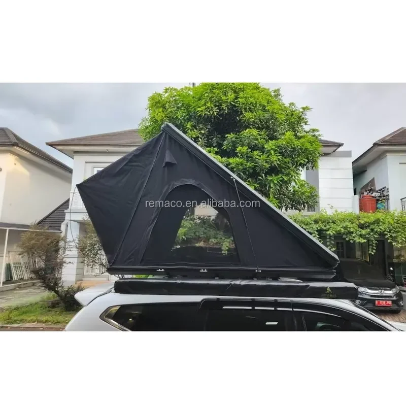 Wholesale 2-Person Waterproof Aluminum Roof Top Box Car Roof Tent Camping Rooftop Tent Hard Shell Wholesale Hard Shell Roof