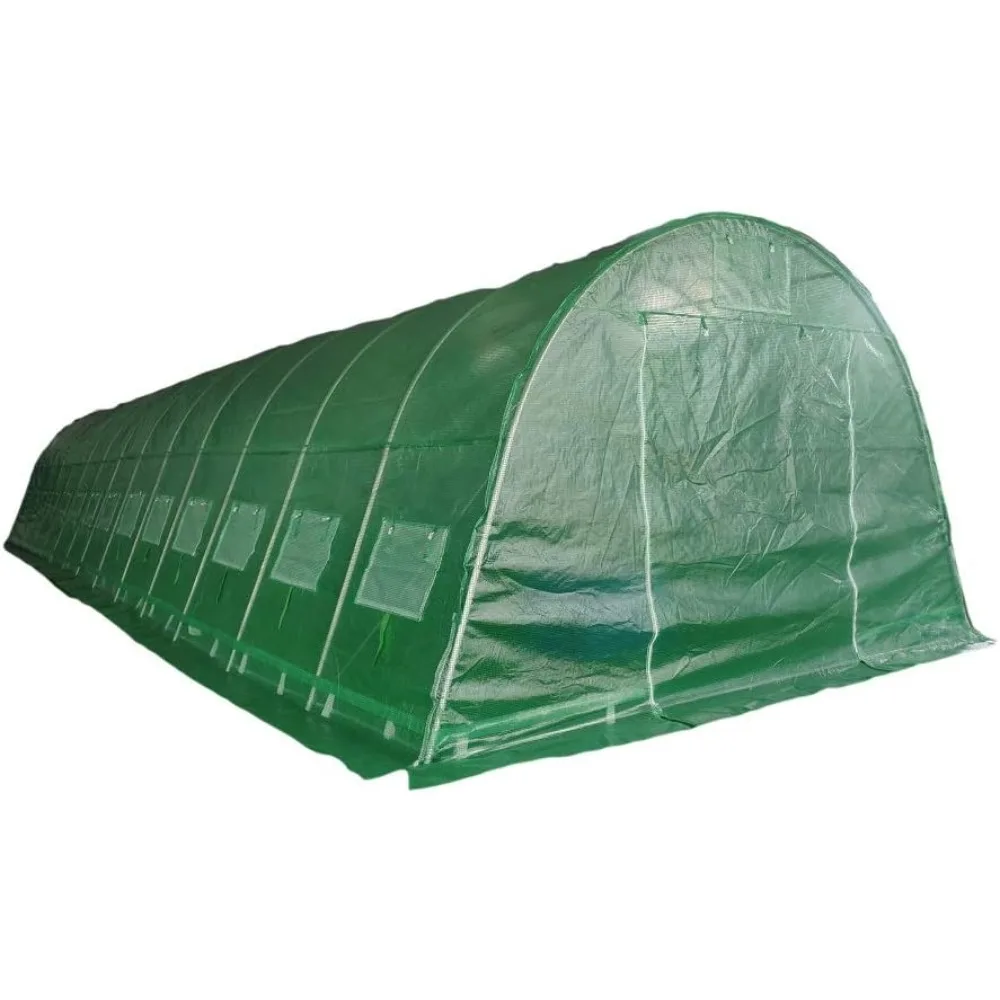 Greenhouse , Heavy Duty Hothouse Nursery,Large Walk-in Tunnel Design Greenhouses for Outdoor,Upgraded Frame