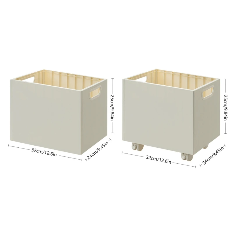 Boîte rangement en plastique pour livres, boîte rangement livres mobiles, panier rangement capacité pour