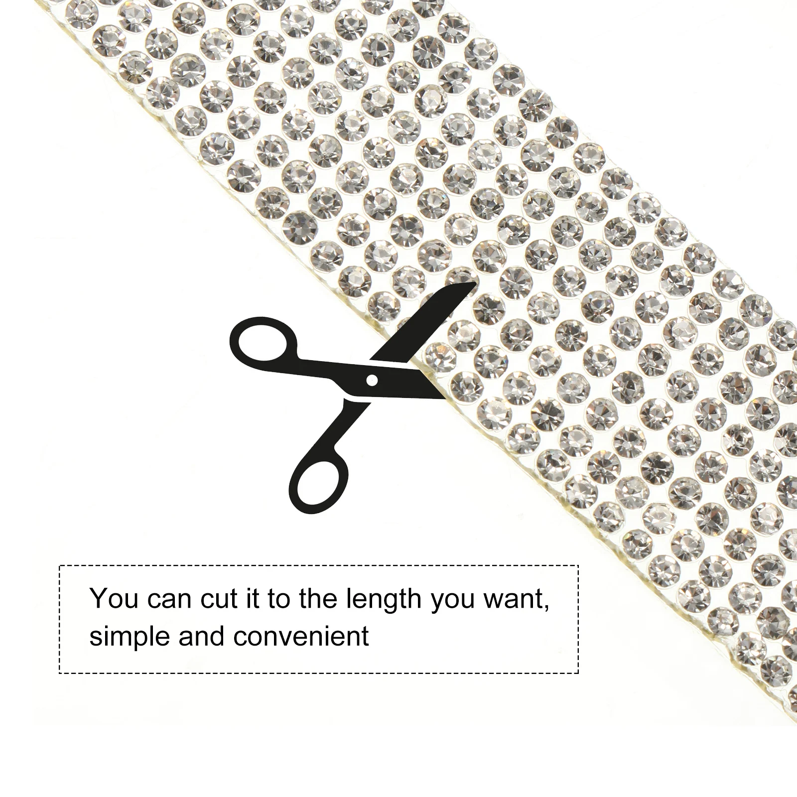 

1 Roll Wedding Diamond Trimming Ribbon Sparkle Rhinestone Diy Mesh Decorative Belt Headband Wrap Craft Rhinestone Banding