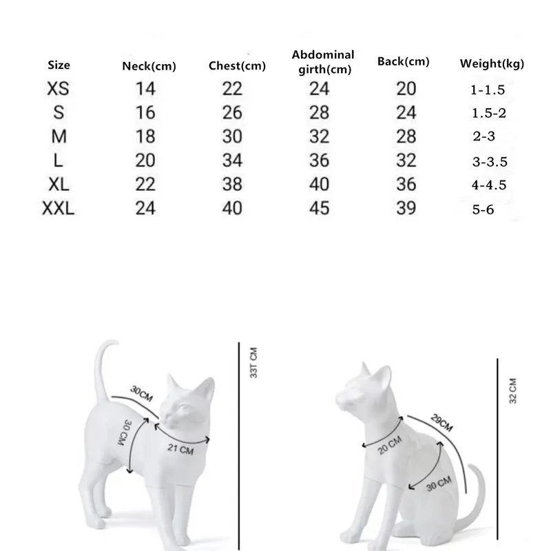 Chaleco algodón para gato Sphynx Devon Rex manga corta suave verano - imagen 2